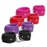 Ouch! Menottes Poignets Plush Leather Wrist Cuffs - Couleur : Violet