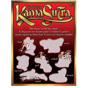 Ozzé Carte à  Gratter Kamasutra Rouge