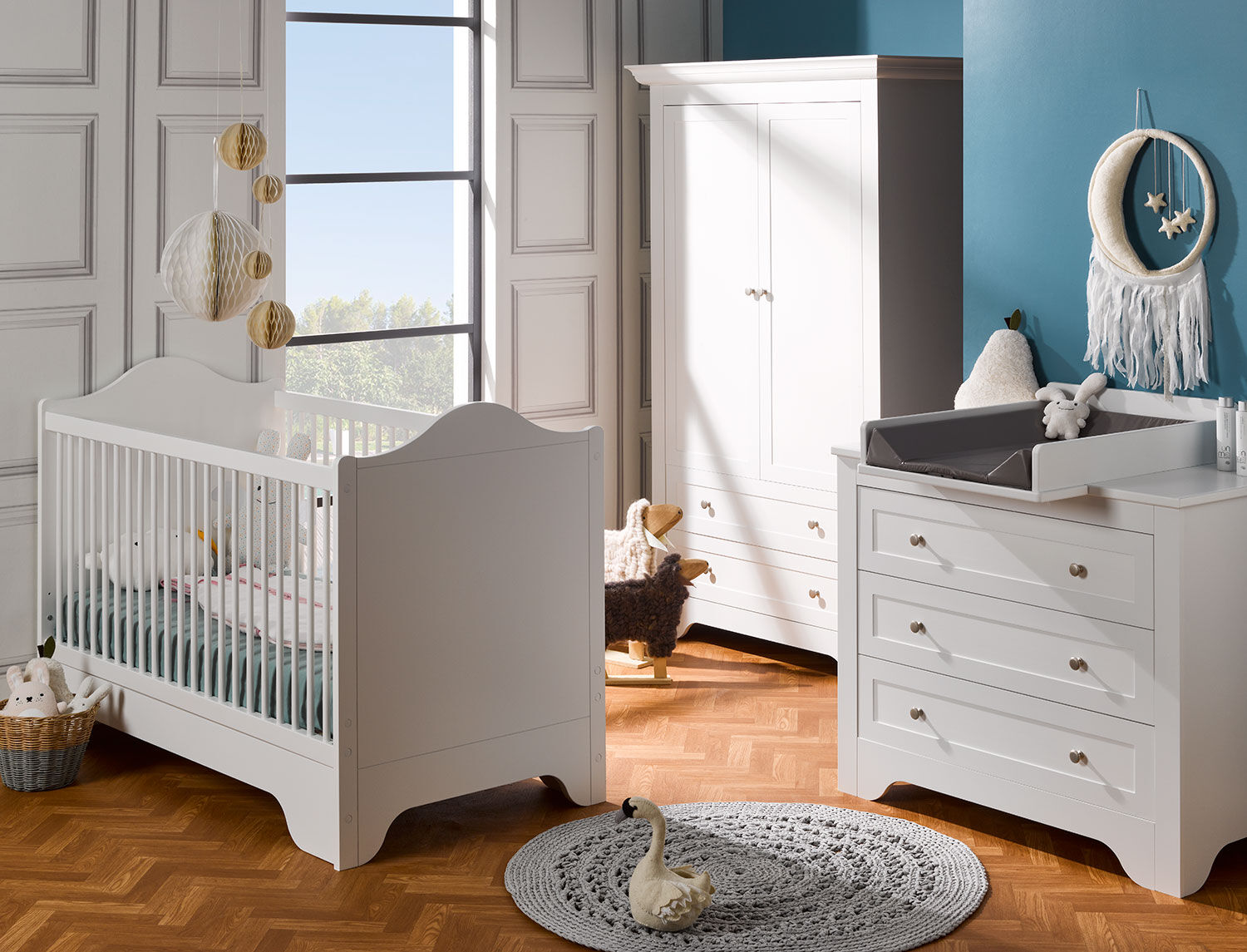 Chambrekids Chambre bébé complète Occitane Blanc