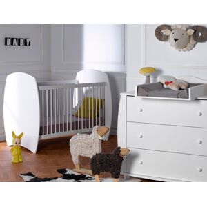 Chambrekids Petite chambre bébé Médéa Blanc 70x140