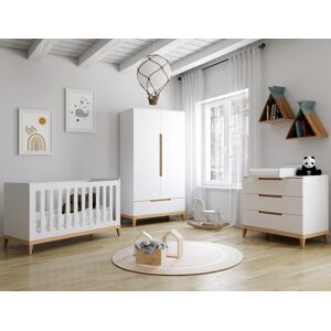 Chambrekids Chambre bébé complète Evidence Blanc & Hêtre