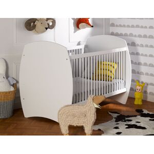 Chambrekids Lit évolutif bébé Médéa Blanc 70x140