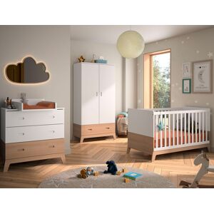 Chambrekids Chambre bébé complète Archipel Blanc & Chêne