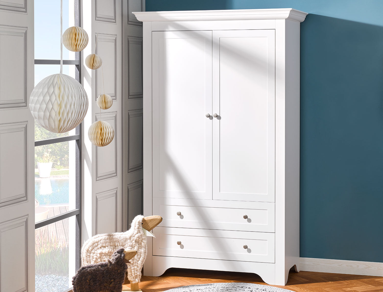 Chambrekids Armoire Occitane 2 portes - Blanc