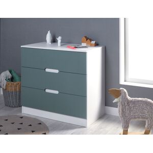 Chambrekids Commode Blanc & Vert mousse Opus