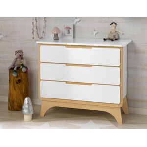 Chambrekids Commode enfant Bonheur Blanc & Bouleau