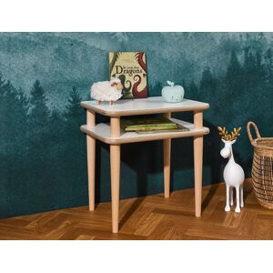 Chambrekids Table de chevet Natura Blanc et bois