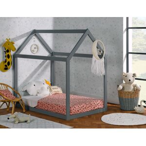 Chambrekids Lit cabane evolutif Capsule Gris Flanelle 140 / 190 cm