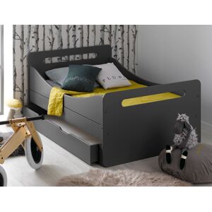 Chambrekids Lit evolutif Feroe Anthracite + tiroir de rangement