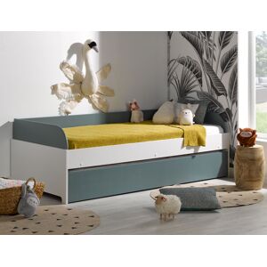 Chambrekids Lit banquette gigogne Opus Blanc & Vert + 2 Matelas