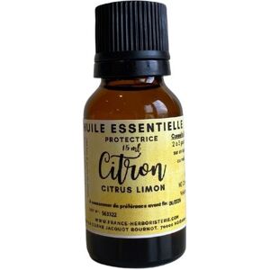 France Herboristerie HUILE ESSENTIELLE CITRON JAUNE Citrus limonum 15 ml.