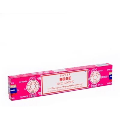 DG DIFFUSION Encens ROSE Satya - 15g - Publicité DG DIFFUSION Encens ROSE Satya - 15g - Publicité