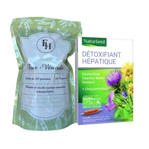France Herboristerie Pack Printemps purifiant - Tisane & Ampoules pour nettoyer le foie