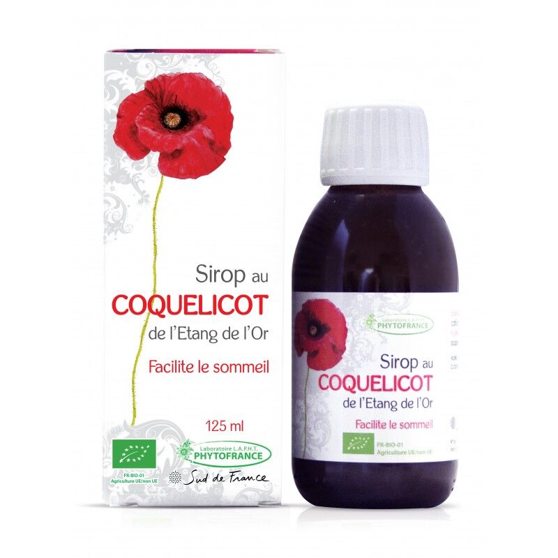 France Herboristerie Sirop sommeil au Coquelicot de l'Etang de l'Or - 125ml Phytofrance