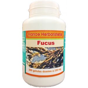 France Herboristerie GELULES FUCUS vesiculeux 200 gelules dosees a 330 mg poudre pure.