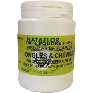 France Herboristerie Ongles et cheveux 240 gelules 260 mg poudre pure