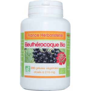 France Herboristerie 200 gelules ELEUTHEROCOQUE BIO AB dosees a 210mg.