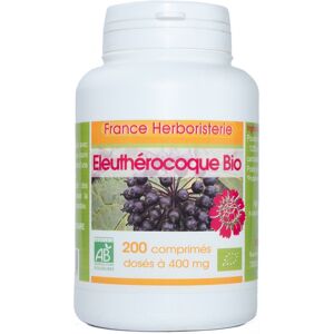 France Herboristerie ELEUTHEROCOQUE BIO AB 200 comprimes doses a 400mg en comprimes.