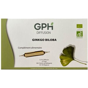 France Herboristerie Ampoules GINKGO-BILOBA BIO - 20 ampoules