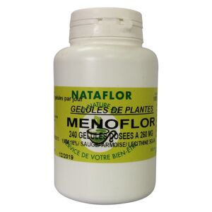 France Herboristerie Menoflor 240 gélules à 260 mg poudre pure.
