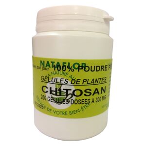 France Herboristerie GELULES CHITOSAN 200 gélules dosées à 300 mg poudre pure.