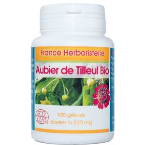 France Herboristerie GELULES AUBIER TILLEUL 100 gélules dosées à 220 mg.