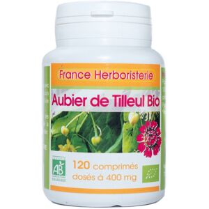 France Herboristerie AUBIER TILLEUL BIO AB 120 comprimés dosés à 400 mg.