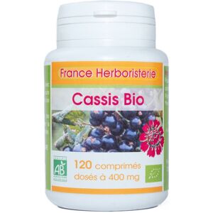 France Herboristerie CASSIS BIO AB 120 comprimés dosés à 400 mg en comprimés.