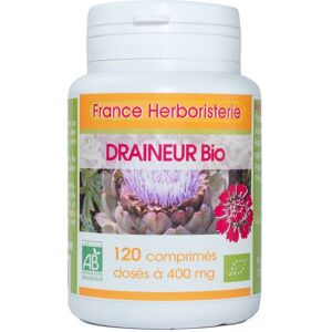 France Herboristerie DRAINEUR BIO AB 120 comprimés dosés à 400 mg.