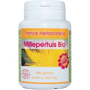 France Herboristerie GELULES MILLEPERTUIS plante 100 gélules dosées à 250 mg.