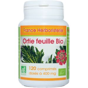 France Herboristerie ORTIE piquante BIO AB 120 comprimés dosés à 400 mg en comprimés.