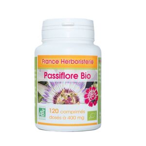 France Herboristerie PASSIFLORE BIO AB 120 comprimés dosés à 400 mg en comprimés.