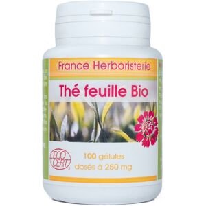 France Herboristerie GELULES THE VERT BIO 100 gélules dosées à 250 mg.