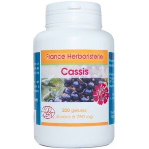 France Herboristerie GELULES CASSIS feuille 200 gélules dosées à 250 mg - Publicité France Herboristerie GELULES CASSIS feuille 200 gélules dosées à 250 mg - Publicité