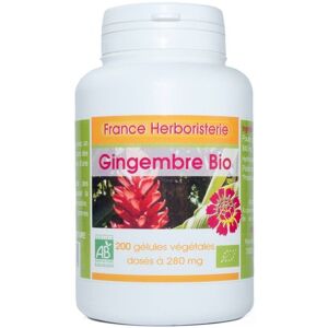 France Herboristerie 200 gélules GINGEMBRE BIO AB dosées à 280 mg. Publicité France Herboristerie 200 gélules GINGEMBRE BIO AB dosées à 280 mg. Publicité