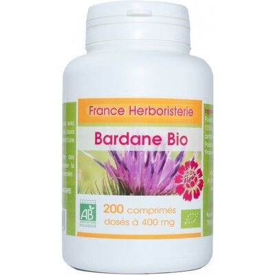 France Herboristerie BARDANE racine BIO AB 200 comprimés dosés à 400 mg en comprimés. Publicité France Herboristerie BARDANE racine BIO AB 200 comprimés dosés à 400 mg en comprimés. Publicité
