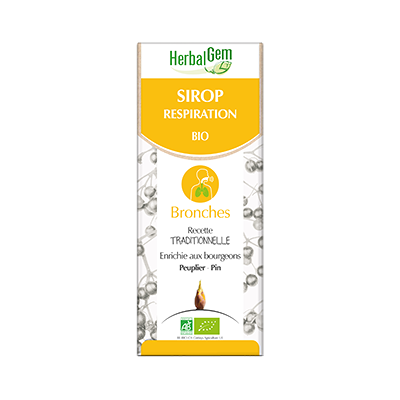 Sirop Bio Herbalgem pour la Respiration - Soutien Respiratoire - Publicité Sirop Bio Herbalgem pour la Respiration - Soutien Respiratoire - Publicité