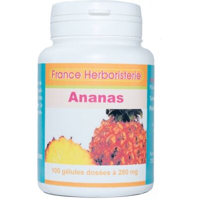 France Herboristerie GELULES ANANAS tige - dosées à 280 mg. Publicité France Herboristerie GELULES ANANAS tige - dosées à 280 mg. Publicité