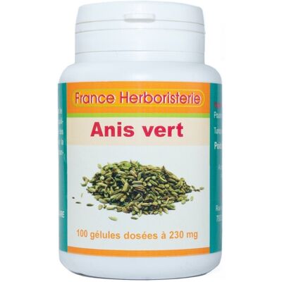 France Herboristerie GELULES ANIS VERT dosées à 230 mg. Publicité France Herboristerie GELULES ANIS VERT dosées à 230 mg. Publicité
