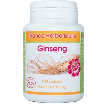 France Herboristerie GELULES GINSENG rouge panax meyer - dosées à 300 mg. Publicité France Herboristerie GELULES GINSENG rouge panax meyer - dosées à 300 mg. Publicité