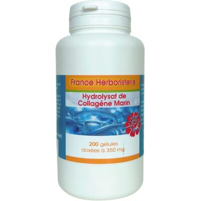France Herboristerie Hydrolysat de Collagène Marin - 200 gélules dosées à 350mg - France-Herboristerie - Publicité France Herboristerie Hydrolysat de Collagène Marin - 200 gélules dosées à 350mg - France-Herboristerie - Publicité