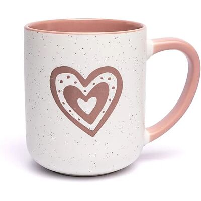 France Herboristerie Tasse coeur rose - 400ml - Publicité France Herboristerie Tasse coeur rose - 400ml - Publicité