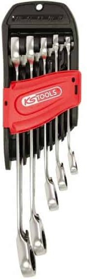 KS TOOLS Jeu de 5 clés mixtes à cliquet DUO GEAR® - 503.5905
