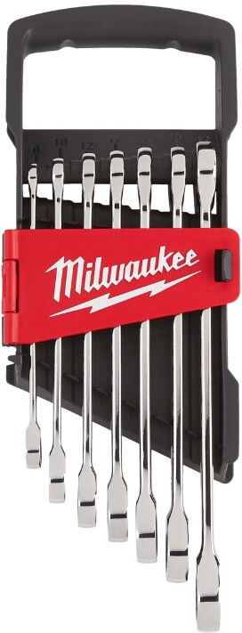 MILWAUKEE Set de 7 clés à cliquet métriques - 4932464993