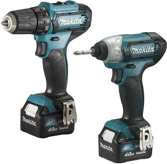 MAKITA Pack 12V 4Ah perceuse DF333D + visseuse TD110D - CLX224SMJ