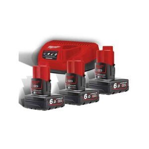 MILWAUKEE Pack M12 NRG-603 batteries 12V 3x6.0Ah - 4933459208