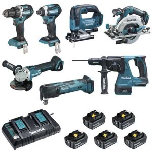 MAKITA Pack 7 outils 18V 5x5Ah - DLX7014PTJ