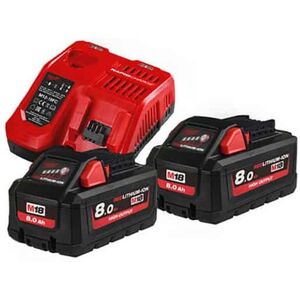 MILWAUKEE Pack HNRG 18V 2x8Ah HighOutput Red Li-ion M18 - 4933471073