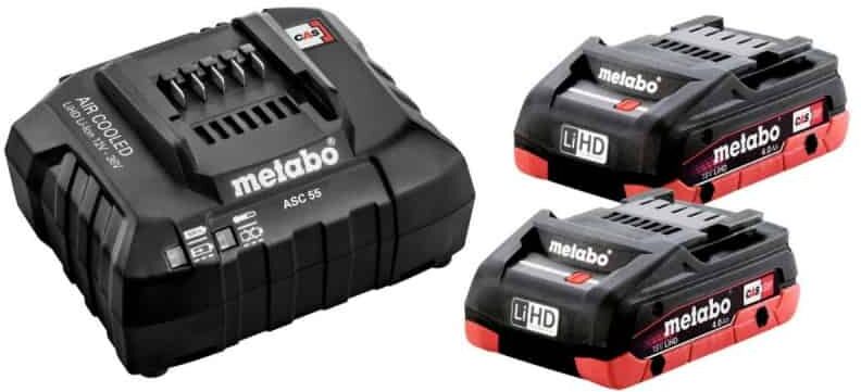 METABO Pack énergie 18V 2 x 4Ah LiHD + chargeur SE - 685191000