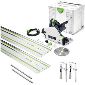 FESTOOL Scie plongeante TS55FEBQ +2 rail FS1400/2 +FSV/2 +FSZ120/2 - 575961 - Publicité FESTOOL Scie plongeante TS55FEBQ +2 rail FS1400/2 +FSV/2 +FSZ120/2 - 575961 - Publicité